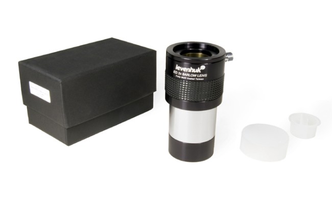 Линза Барлоу Levenhuk 2x, ED, 2" Линза Барлоу Levenhuk 2x, ED, 2"