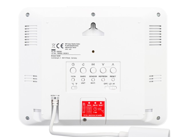 База для метеостанций Bresser Wi-Fi, белая База для метеостанций Bresser Wi-Fi, белая