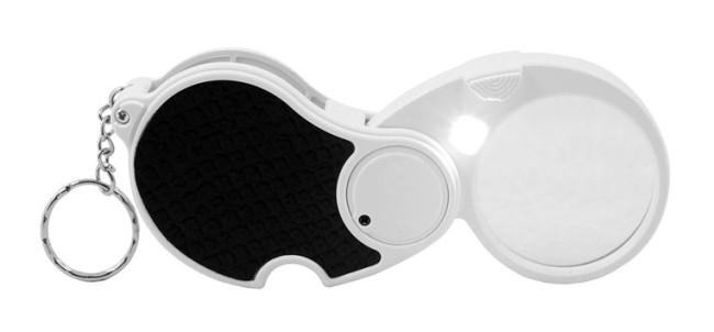 Лупа карманная 5х-45мм складная с подсветкой (1 LED) Kromatech MG6901